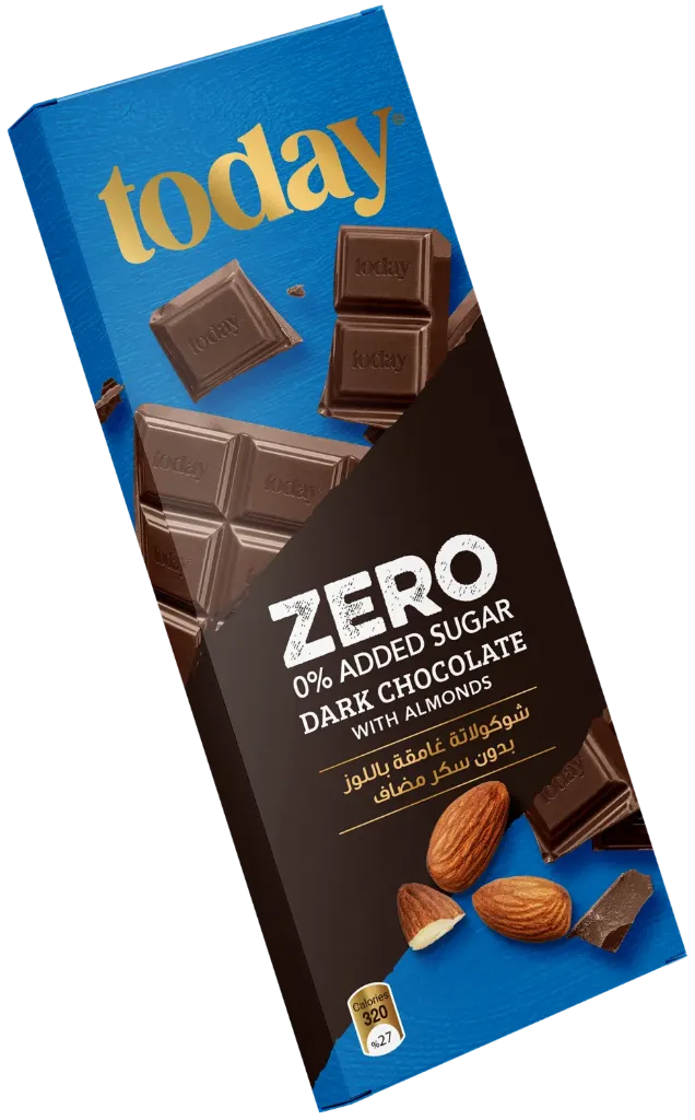 TODAY Zero Dark Chocolate With Almond N.A.S. 60g