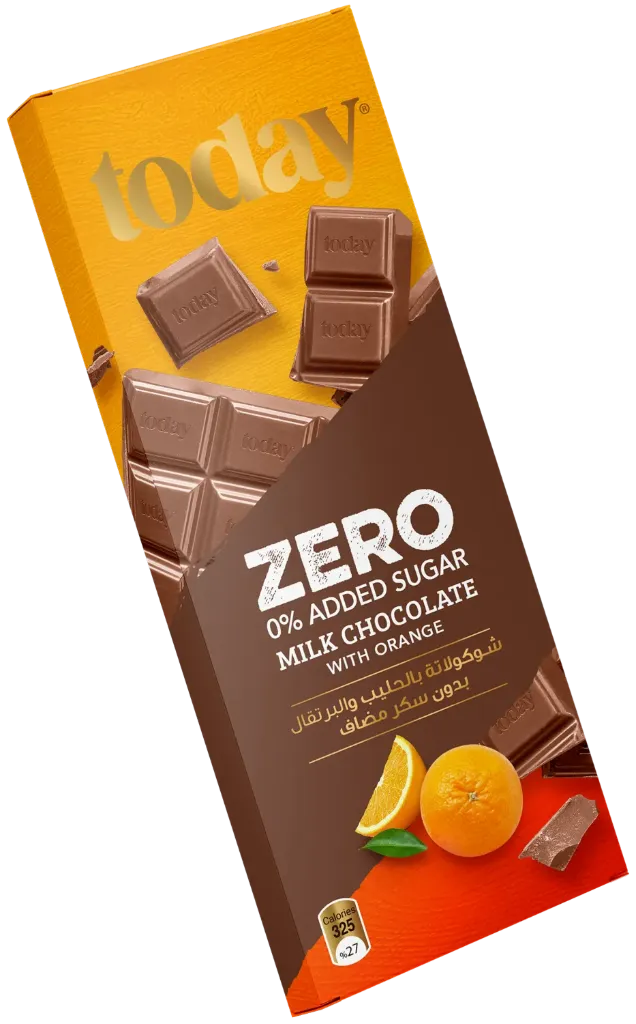 [CHOC-14] TODAY Zero Milk Chocolate With Orange N.A.S. 60g