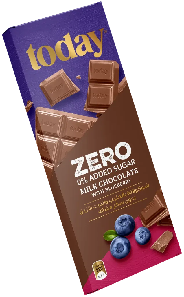 TODAY Zero Milk Chocolate With Blueberry N.A.S. 60g
