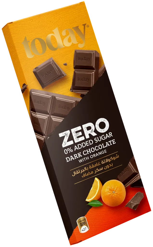 TODAY Zero Dark Chocolate With Orange N.A.S. 60g