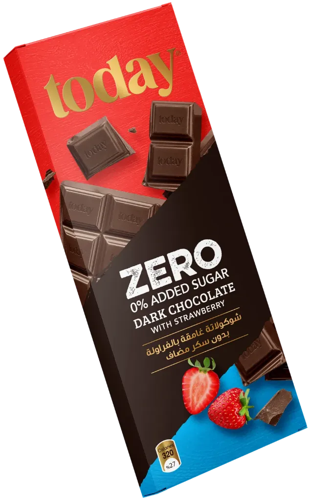 [CHOC-19] TODAY Zero Dark Chocolate With Strawberry N.A.S. 60g