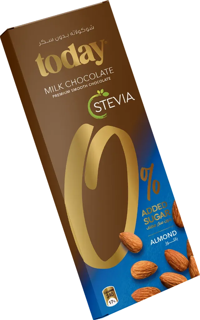 [CHOC-22] TODAY Stevia Milk Chocolate Almond N.A.S. 60g