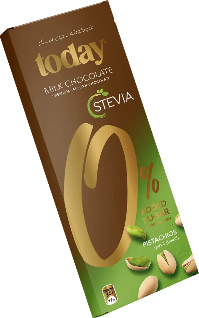 TODAY Stevia Milk Chocolate Pistachio N.A.S. 60g