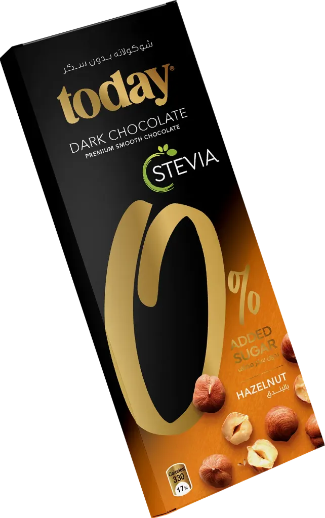 TODAY Stevia Dark Chocolate Hazelnut N.A.S. 60g