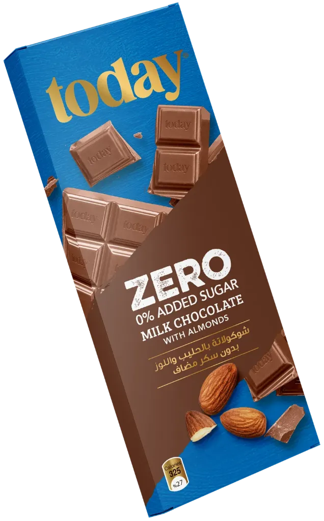 TODAY Zero Milk Chocolate With Almond N.A.S. 60g
