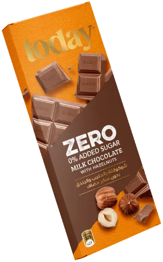 TODAY ZERO Milk Chocolate with Hazelnut